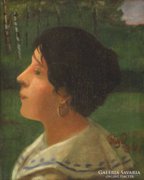 Fáy Dezső : Olasz nő 1904