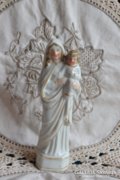 Antik, kézzel festett Mária szobor