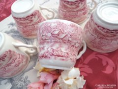 Pink Angol porcelán csészék 