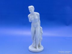 0C555 Jelzett Drasche porcelán női akt figura
