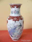 Japán porcelán pávás váza 