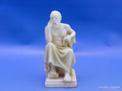 0C081 Socrates görög filozófus alabástrom szobor