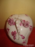 Nanking bouquet herendi porcelán szív alakú bonbonier