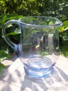 Blue blown glass jug