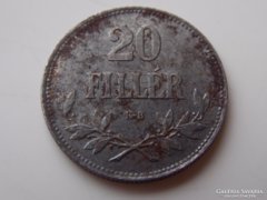 1920 Ferenc József 20 fillér VF 01