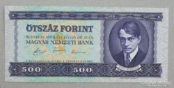 2db 1990-es 500 Forintos bankjegy sorszám követő