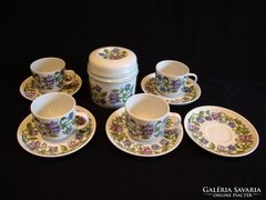 Hollóházi porcelán Malév mokkás csészék