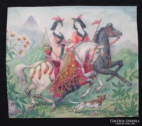 Helbing Ferenc: Japán lovas vadászok-Keleti alakok