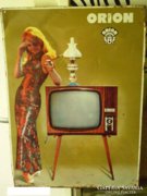  Orion TV reklámtábla-fém-(victoria 1971-)Retro!!