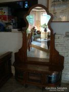 Fózolt tükrös előszoba bútor