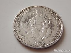 1932. évi ezüst 2 pengő F/VG 01.