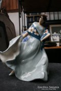 Dancing woman, royal dux ceramic statue