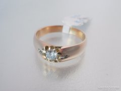 Arany karika gyémántgyűrű (0582)
