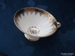 1928-Fekete-arany csésze+tányér-D&R Weissenstadt