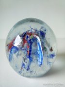 Üveg MURANOI levélnehezék vélhetően Venini sulphide