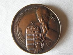 Prince József Mindszenty plaquette coin 1991