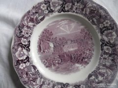 Palissy Pottery lila sütis tányér