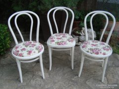 Provence thonet székek 8 db angol rózsás kárpittal