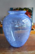 Karcagi fátyolüveg gömb váza.