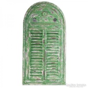Mediterrán gyönyörű zöld és kék tükrök spalettás ajtóval.