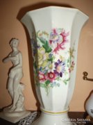 JL Menau német porcelán váza virágcsokor mintával 