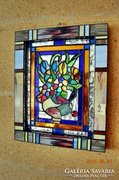 X. Bouquet of flowers. Original 3d. Tiffany wall picture sale!