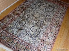 Csodás Kashmír Kézi selyem Perzsa szőnyeg