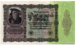 Németország 50 ezer német inflációs Márka, 1922