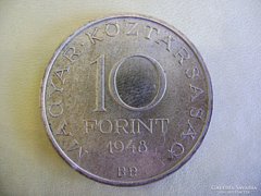 1948 Széchényi 10 Forint EZÜST