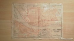 Budapest térkép 1870 körül