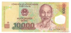 10000 dong 2006 UNC műanyag Vietnam