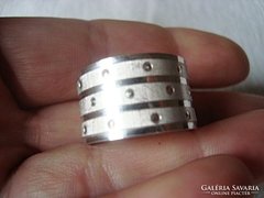 Török kézműves ezüst gyűrű