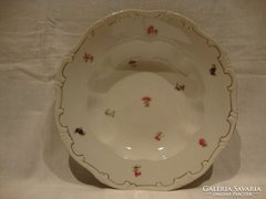  Zsolnay aranyozott tollazott porcelán tányér