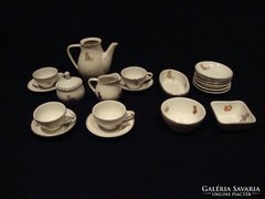 Ritka Hollóházi porcelán gyermek étkészlet kávéskészlet
