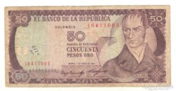 50 pesos oro 1985 Kolumbia