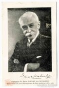 Báró Pierre de Coubertin olimpiai emléklap, 1863-1963
