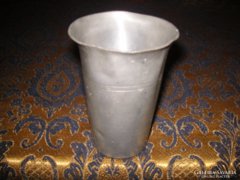 Antique pewter cup, 2 dl, 11 cm and marked