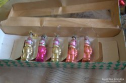Antik üveg karácsonyfadísz űrhajósok darabáron
