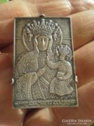 Jelzett miniatür ezüst ikon