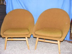 2 db retro kagyló fotel