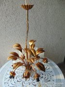 Álomszép szecessziós aranyozott florentin csillár 