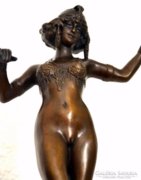 Szobor Bronz szobor Art Deco táncosnő