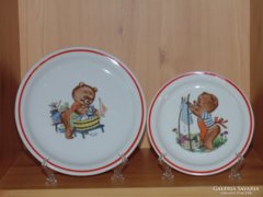 Zsolnay macis gyerek tányérok