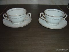 Zsolnay Stafír teás készlet csészéi álátéttel 6 db. 