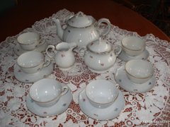 zsolnay barokk 6 sz. teás készlet