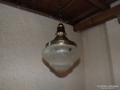  Antik réz felújított lámpa függeszték "konyhai"