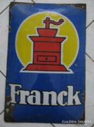 ANTIK Reklámtábla, zománc tábla - Franck kávé