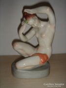 Aquincum porcelán "Női akt" 
