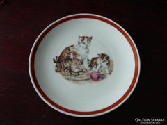 ​KAHLA régi mesemintás tányér - macskák