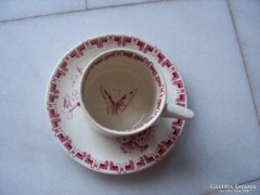 Sarreguemines hosszúkávés csésze aljjal